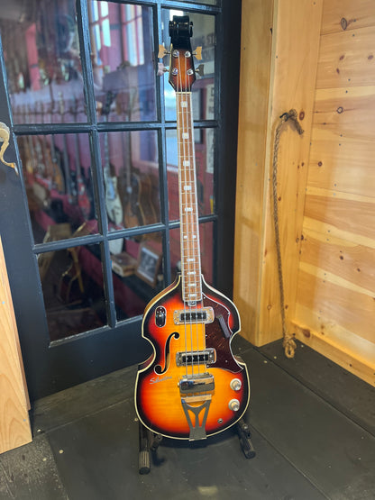 1970's Japanese Silvertone "Beetle Bass"